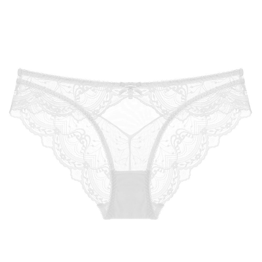 Sexy Ultra-thin Mesh Lace Panties Low-rise Triangle Pants