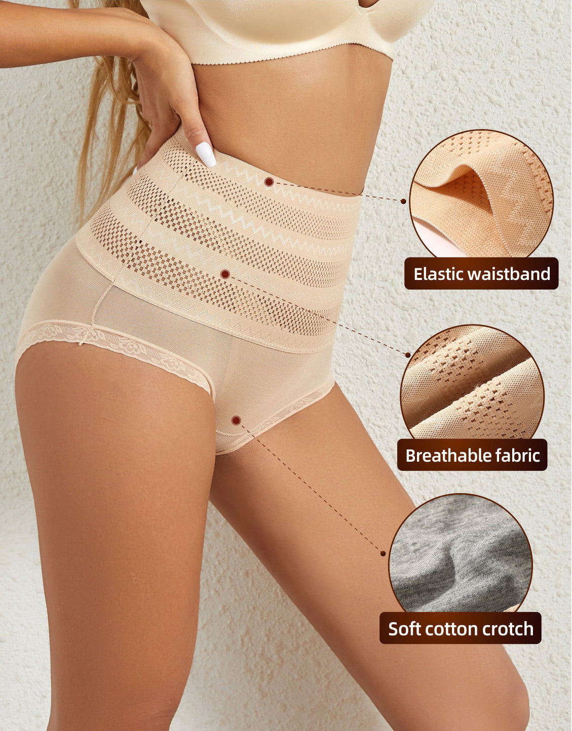 Body Shaping Tummy Tuck Pants Body Lifting Pants Breathable Bottom Panties Shapewear