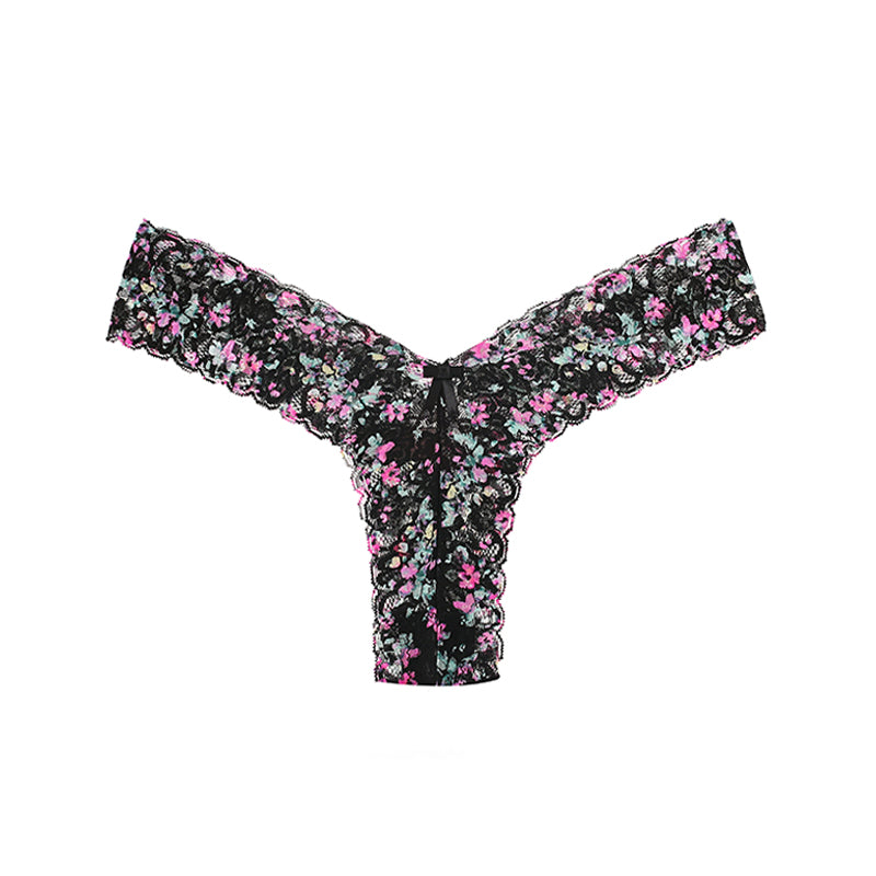 Low Waist Women Floral Lace Sexy Seamless Thongs Panties