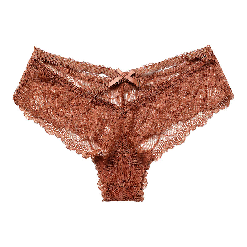 Sexy Lace Erotic Bowknot Panties Thong