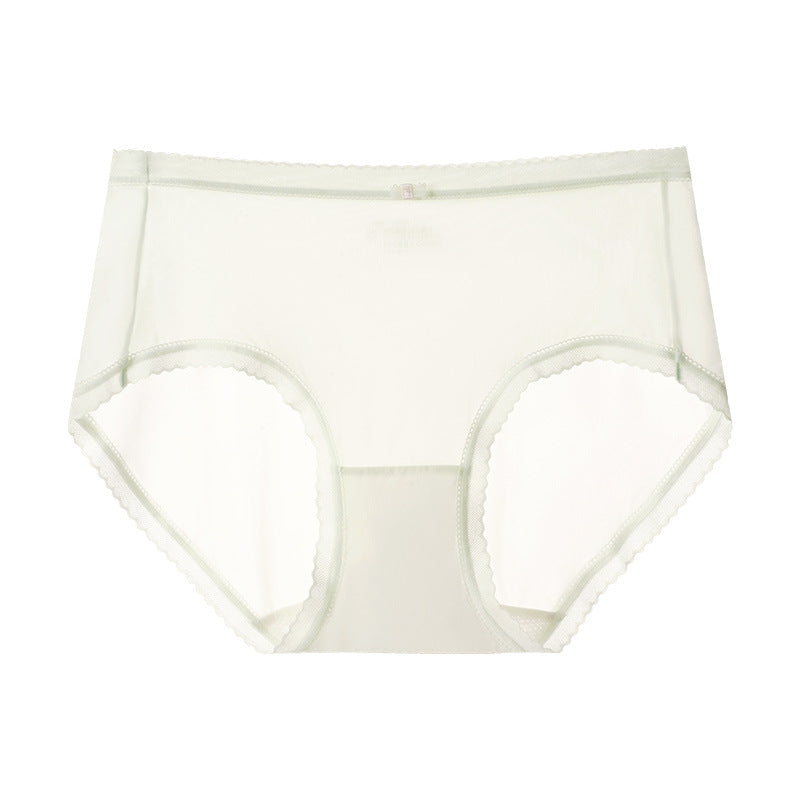 Ultra-thin Ice Silk Shimmering Mid-Waist No Trace Panties