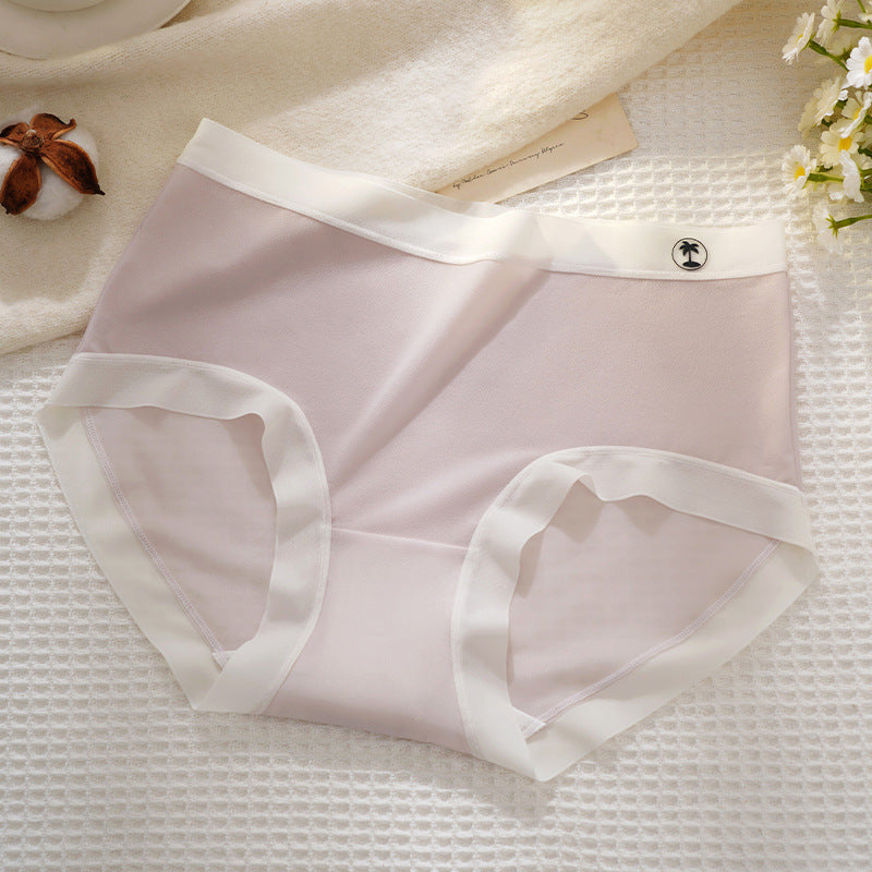 Ice Silk Seamless Nude Midriff Panties