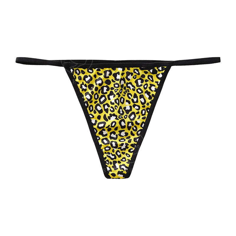 Sexy Leopard Print Low Rise T Panties