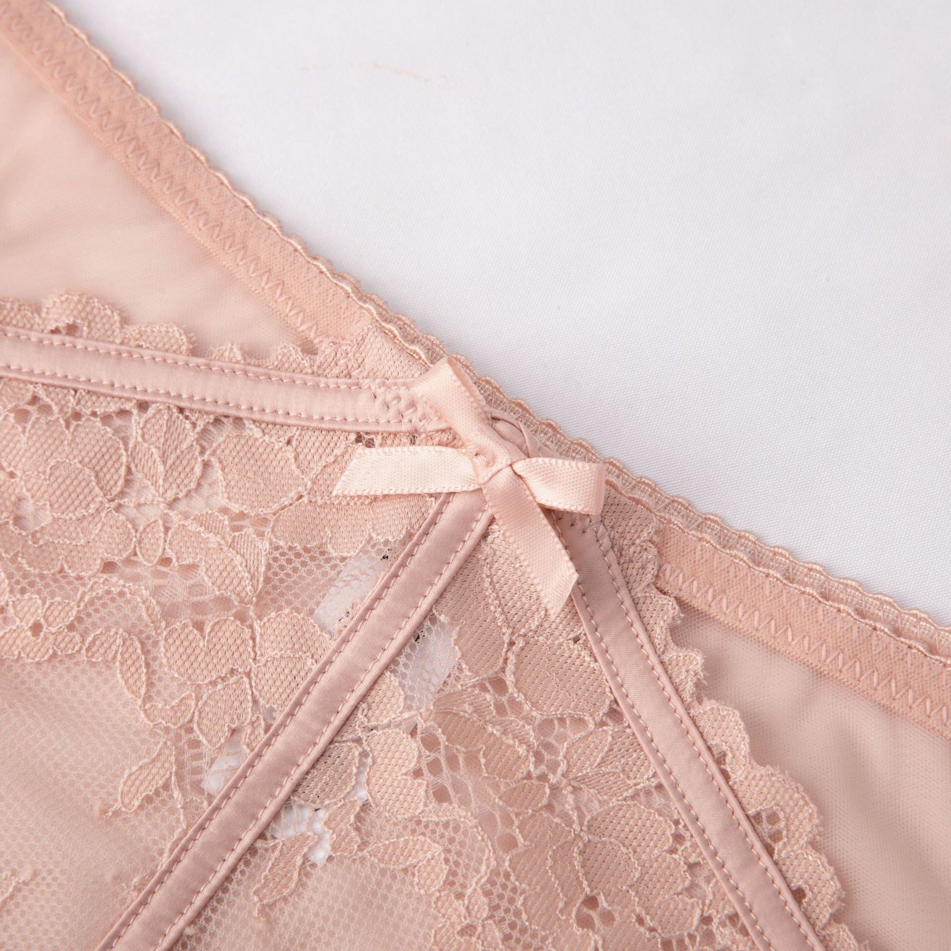 French Sexy Ultra-thin Lace Hollow Embroidered Mesh Triangle Panties