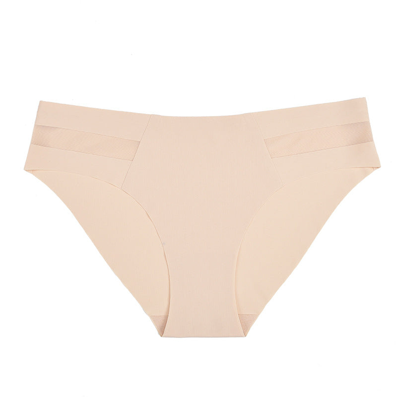 Mid-rise Ice Silk Seamless Invisible Triangle Panties