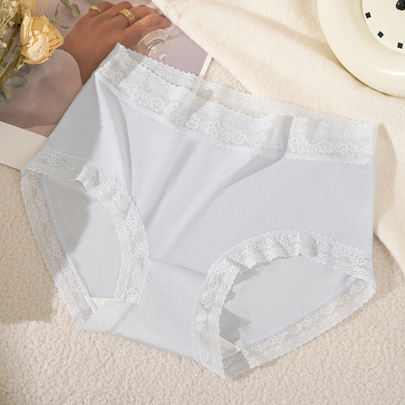 Ice Mask Lace Trim Lightweight Triangle Panties