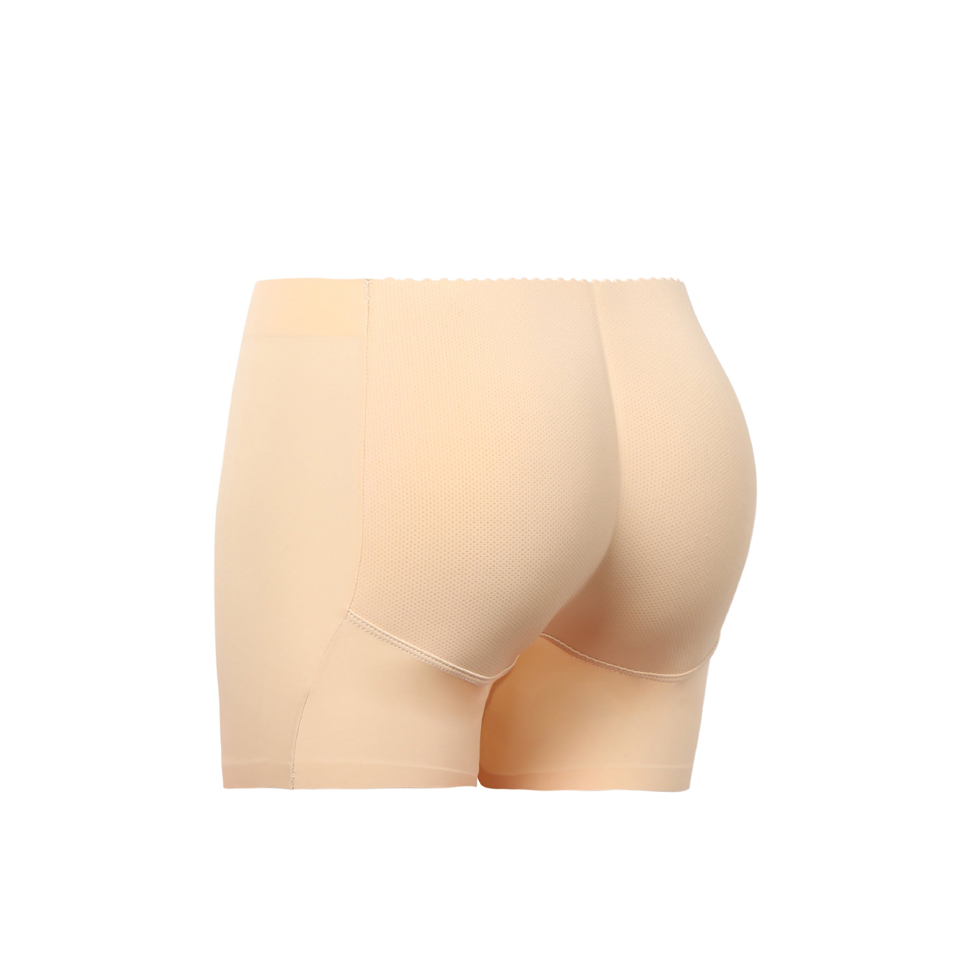 Mid-Waist Fixed Foam Hip Lift Bottom Flat Panty Shapewear Pantiess