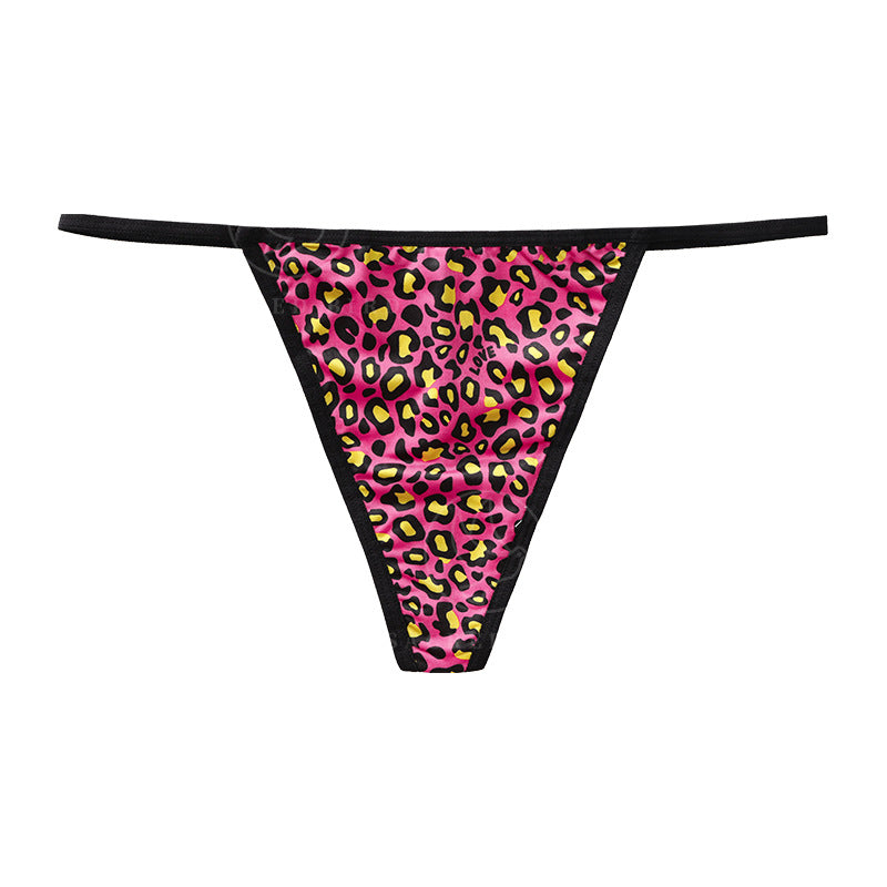Sexy Leopard Print Low Rise T Panties