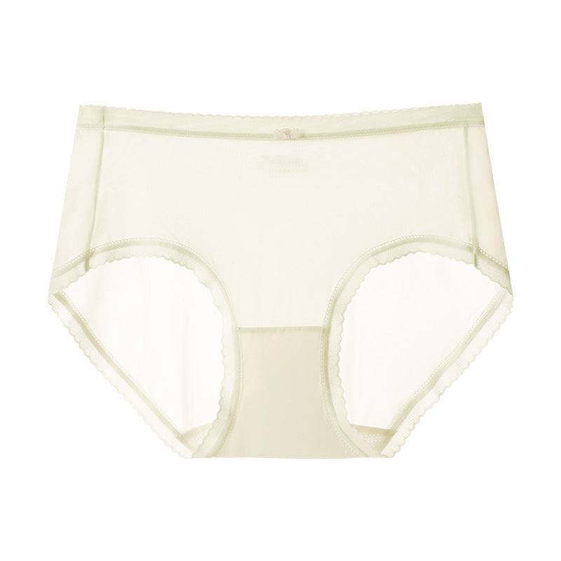 Ultra-thin Ice Silk Shimmering Mid-Waist No Trace Panties