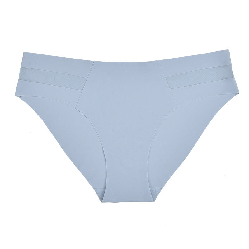 Mid-rise Ice Silk Seamless Invisible Triangle Panties