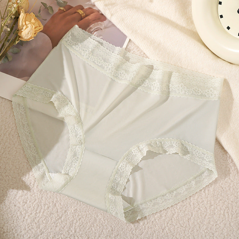 Ice Mask Lace Trim Lightweight Triangle Panties