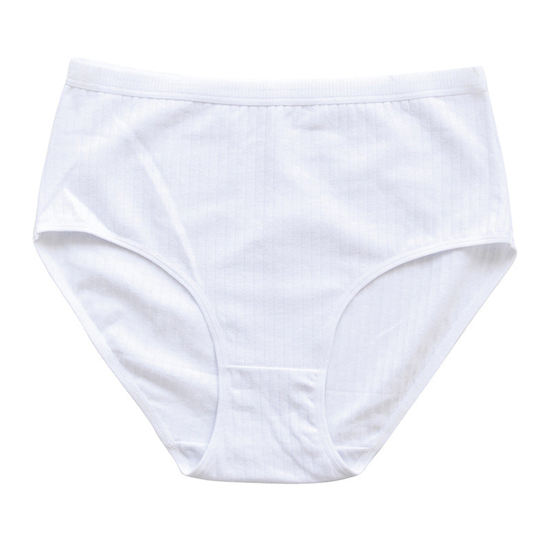 High Waist Pure Cotton Large Size Triangle Panties