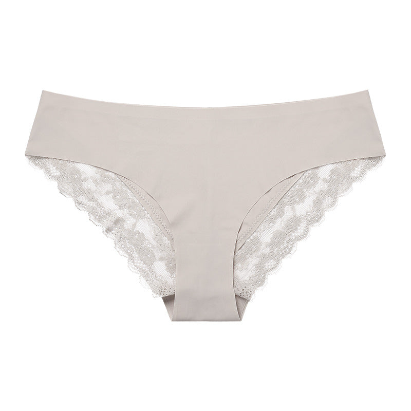 Sexy Lace Edge Low Rise Triangle Panties
