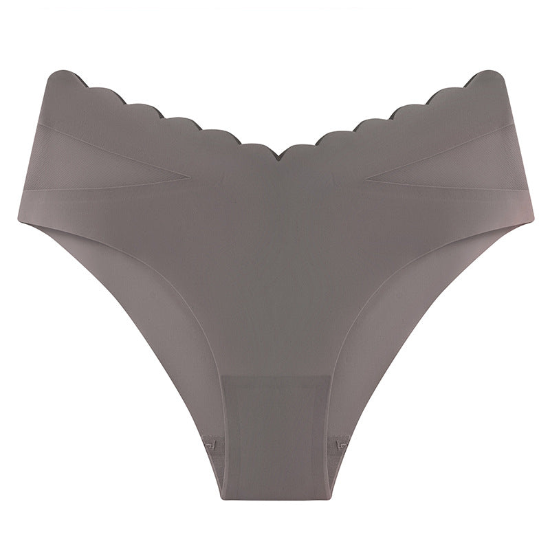 Ice Silk Ripple Seamless Sexy Fitted Panties