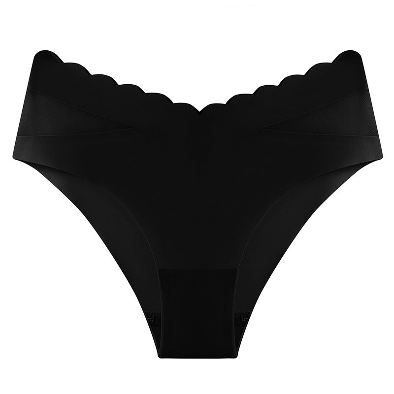 Ice Silk Ripple Seamless Sexy Fitted Panties