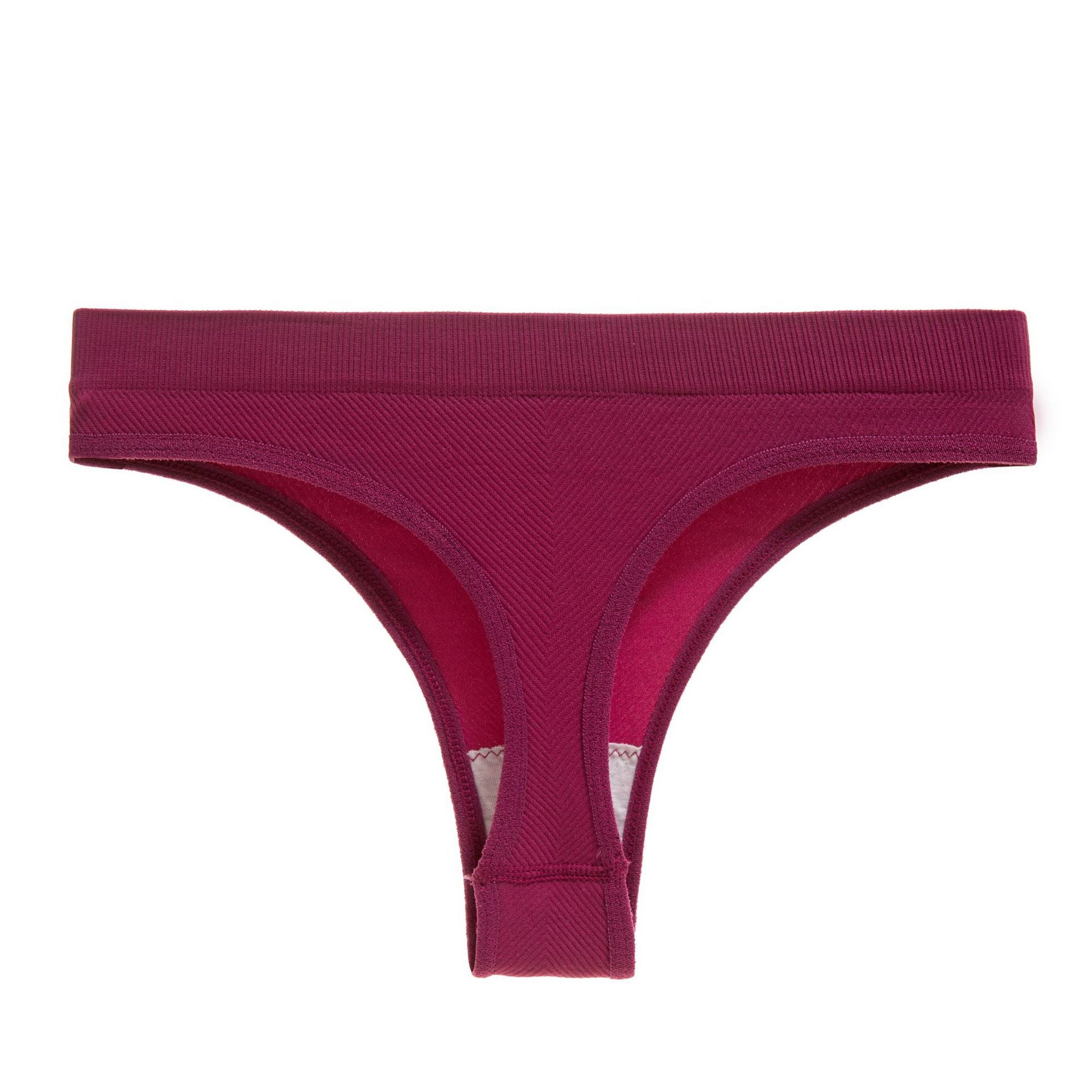 Plus Size Sexy Panties Sports Thongs Threaded Solid Color Panties