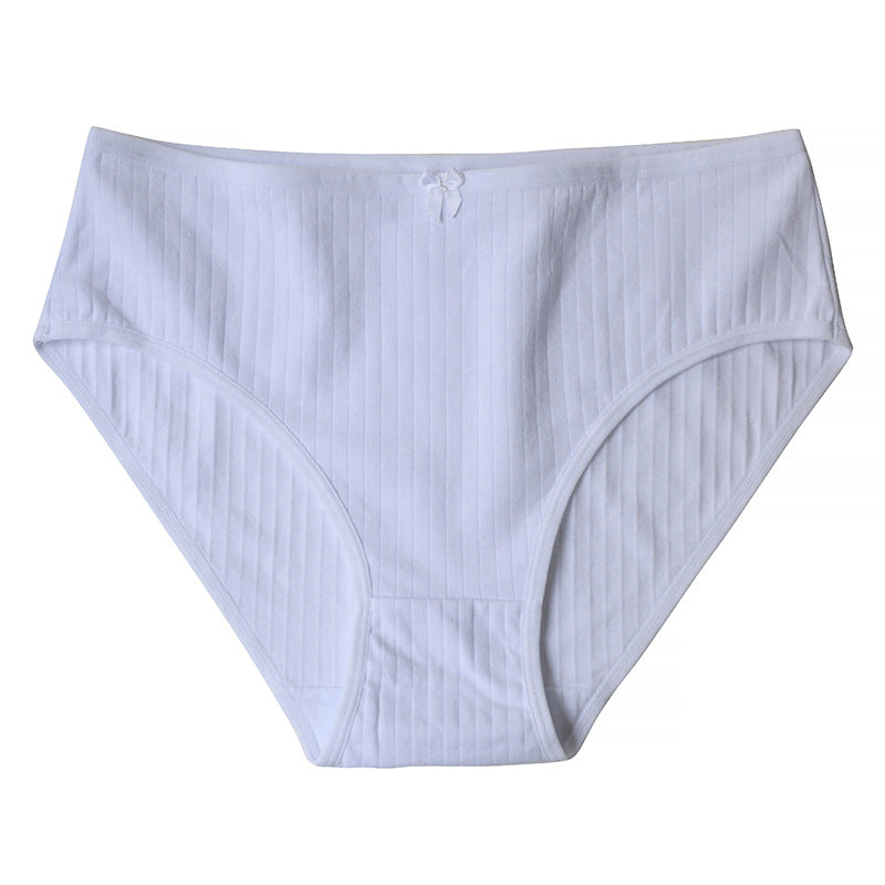 Plus Size High Waisted Cotton Triangle Panties