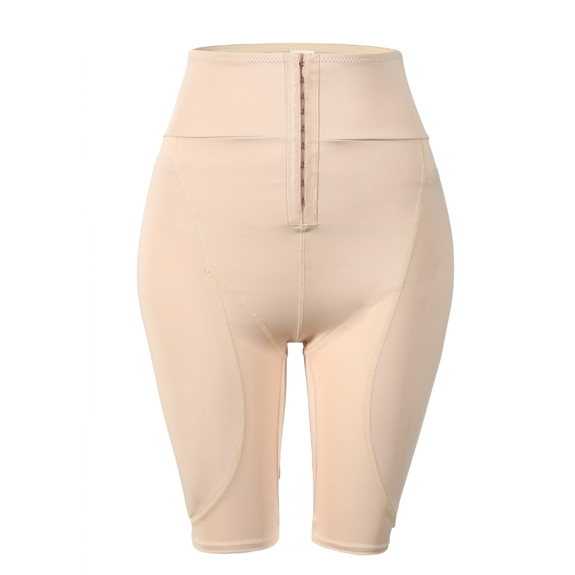 Buttoned Body Lift Fake Butt Sponge Padded Tummy Tuck Shaping Pants