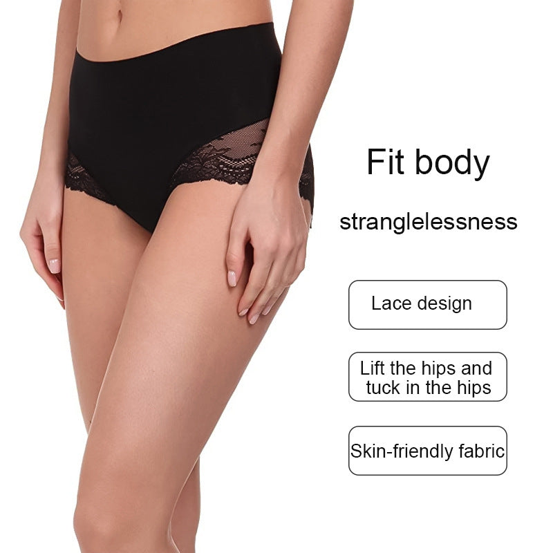 Sexy Seamless Lace High Waisted Tummy Contouring Panties