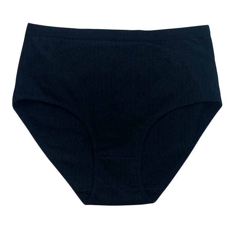 High Waist Pure Cotton Large Size Triangle Panties