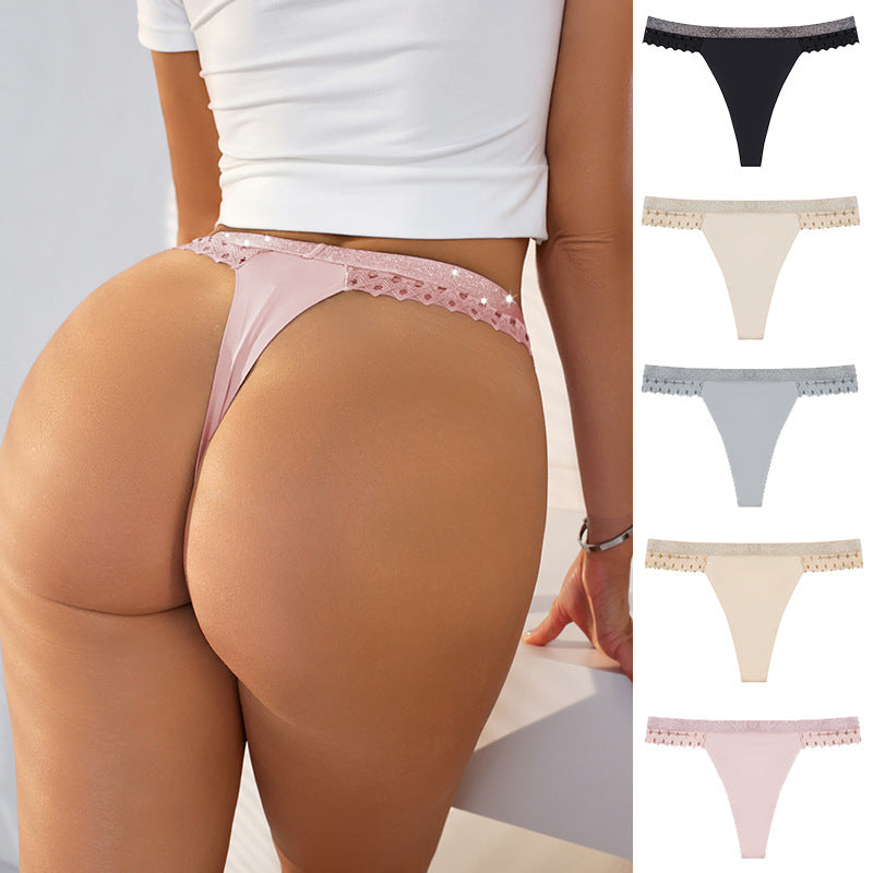 Ultra-thin Sexy Invisible Ice Silk Thong Panties