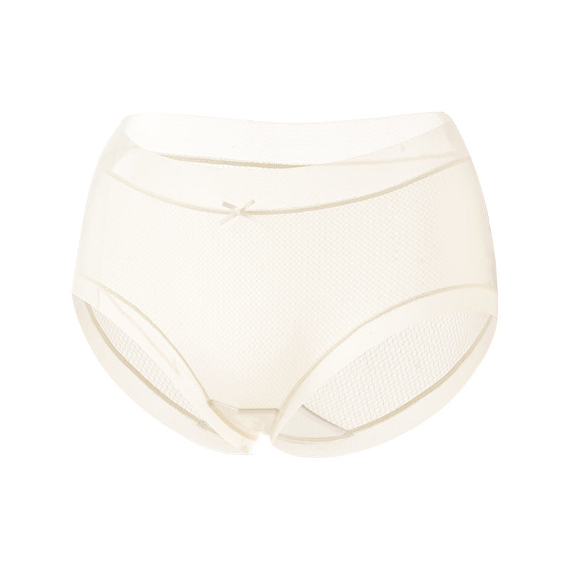 Thin No Trace Mask Pants Ice Silk Mid Waist Triangle Panties