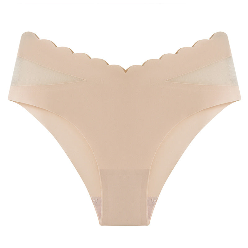 Ice Silk Ripple Seamless Sexy Fitted Panties