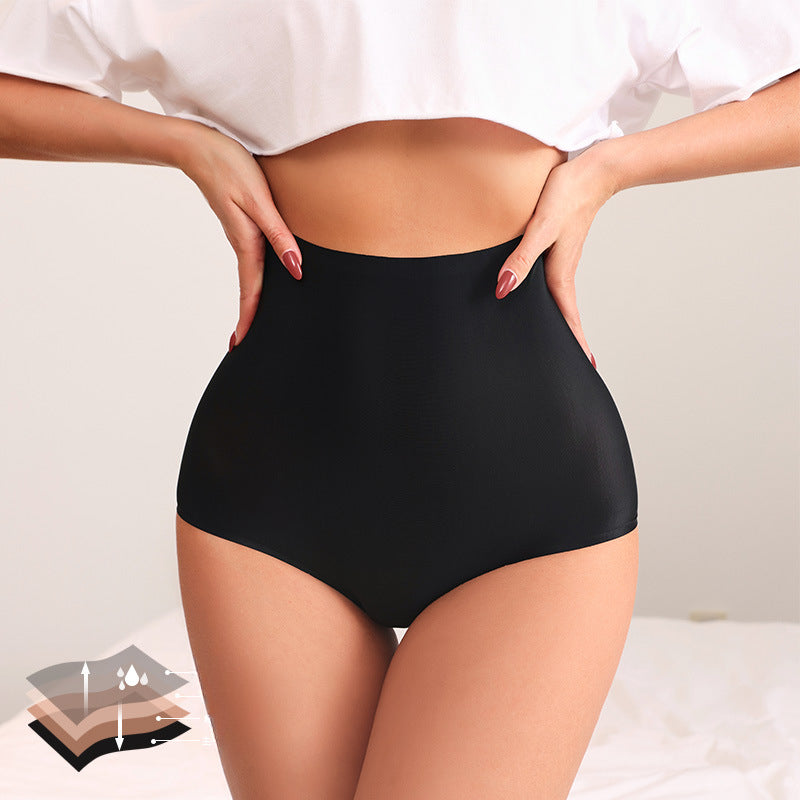 Large Size High Waist Cotton Crotch Menstrual Panties