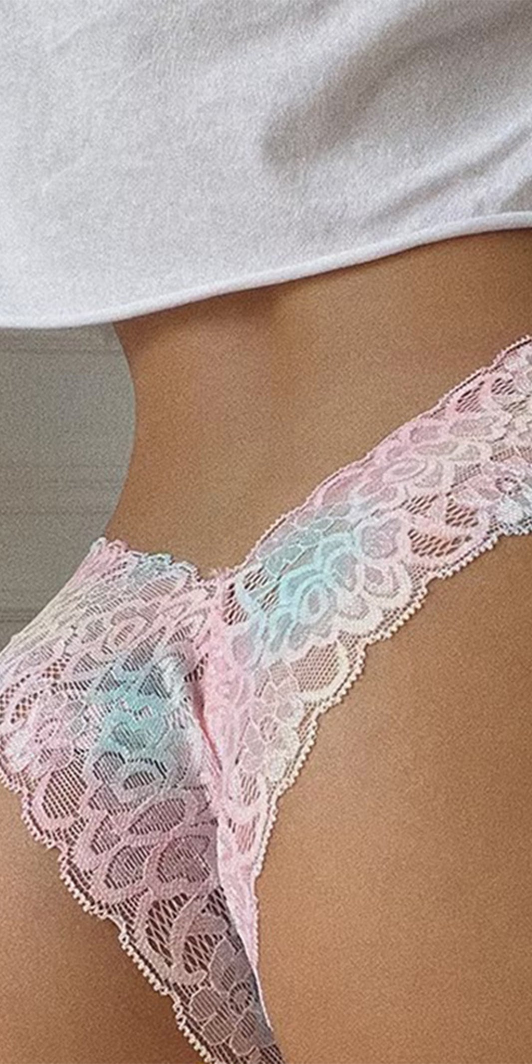 Low Waist Women Floral Lace Sexy Seamless Thong Panties