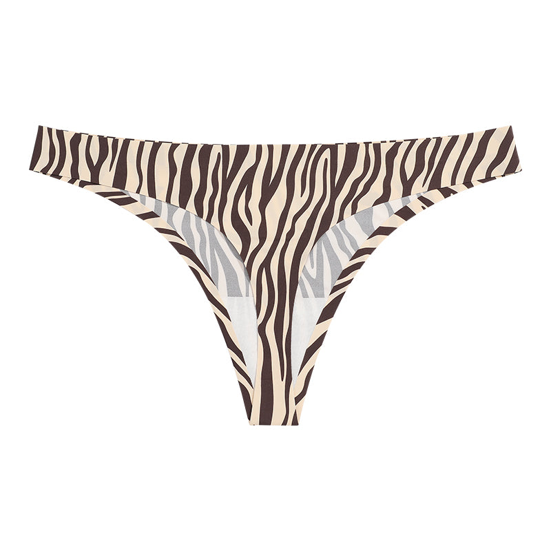Sexy Leopard Print Thong Low Waist Breathable Cotton Panties